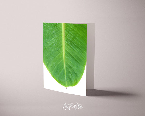 Banana leaf Botanical Garden Customized Greeting Card