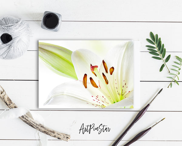 Lily Flower Photo Art Customized Gift Cards