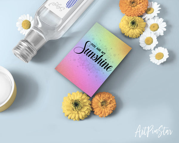 You are my sunshine Lyrics Quote Customized Greeting Cards