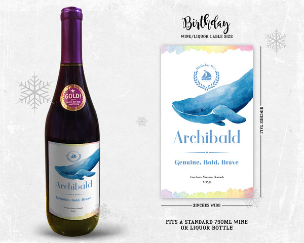 Unicorn Birthday Boy Holiday Customizable Label