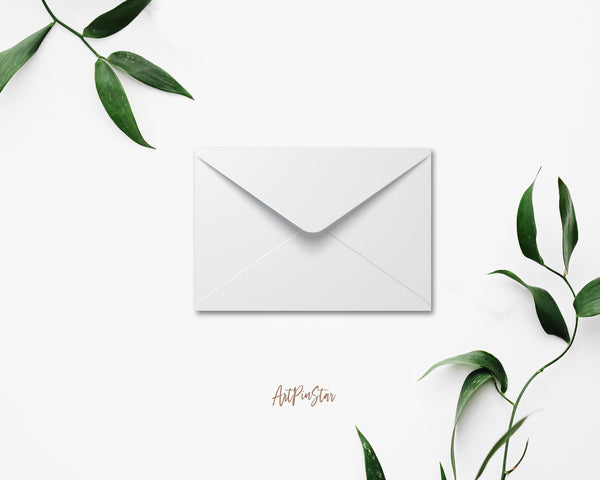 Watercolor Floral Flower Bouquet Initial Letter A Spade Monogram Note Cards