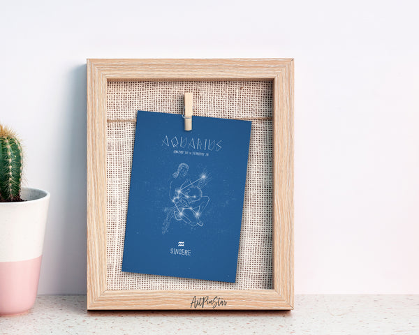 Astrology Aquarius Prediction Yearly Horoscope Art Customized Gift Cards