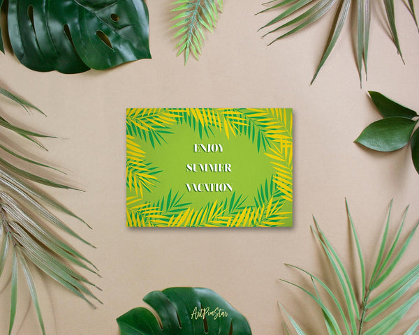Enjoy summer vacation Botanical Garden Customized Greeting Card