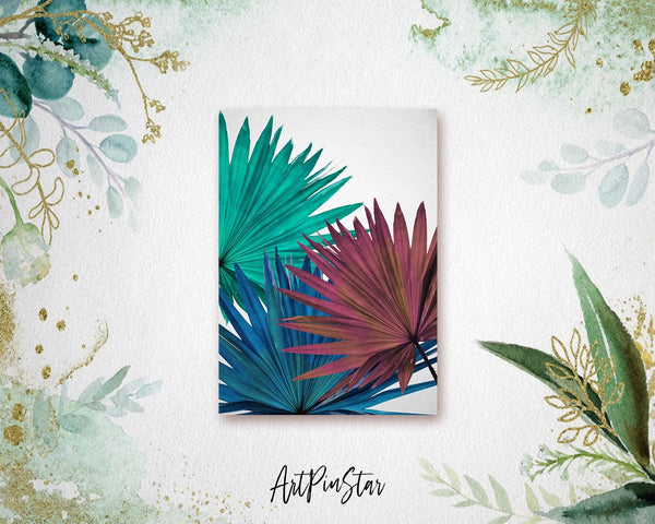 Green Palm Leaf Botanical Garden Customized Greeting Card
