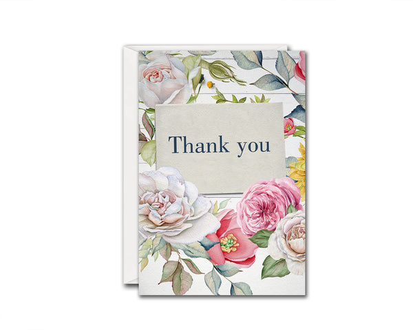 Thank You Flower Messages Note Cards