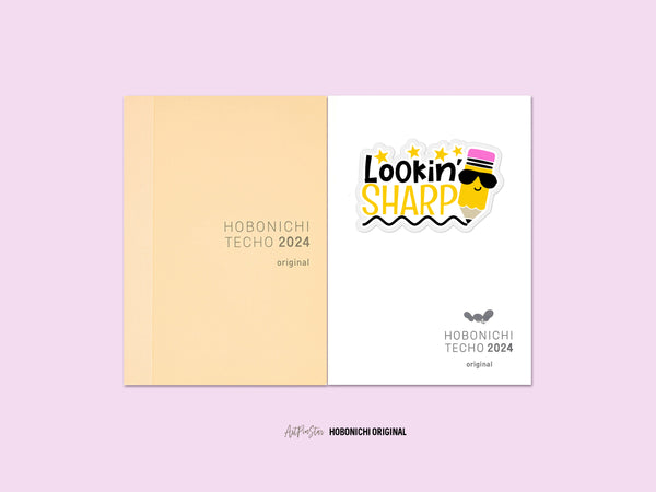 Lookin Sharp Vinyl Die Cut Sticker, 2.75" x 1.63"