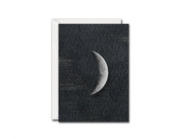 Waxing Crescent Moon Phases Customizable Greeting Card