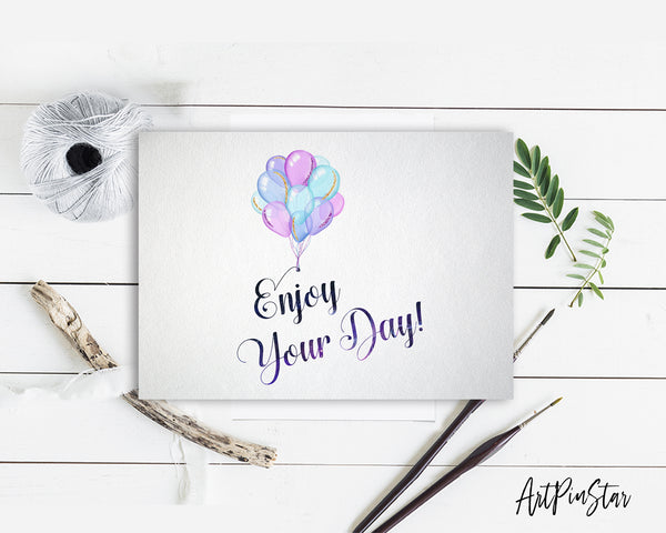 Enjoy your day Bible Verse Customized Greeting Card
