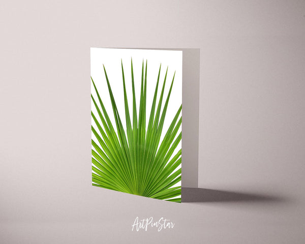 Palm Leaf Botanical Garden Customized Greeting Card