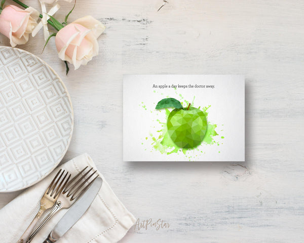 An apple a day keeps the doctor away Food Customized Gift Cards