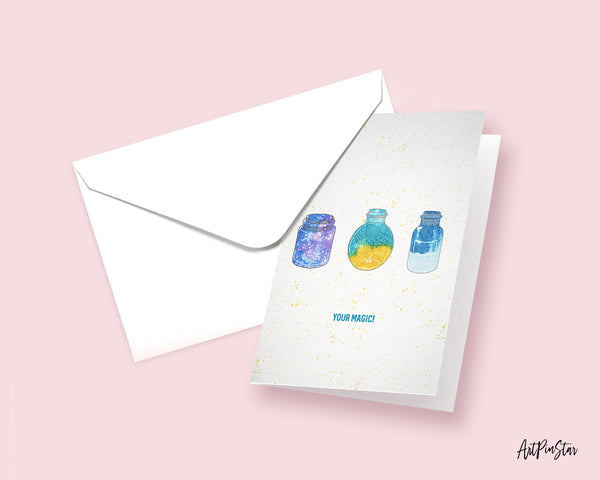 Your Magic Science Quote Customized Greeting Cards