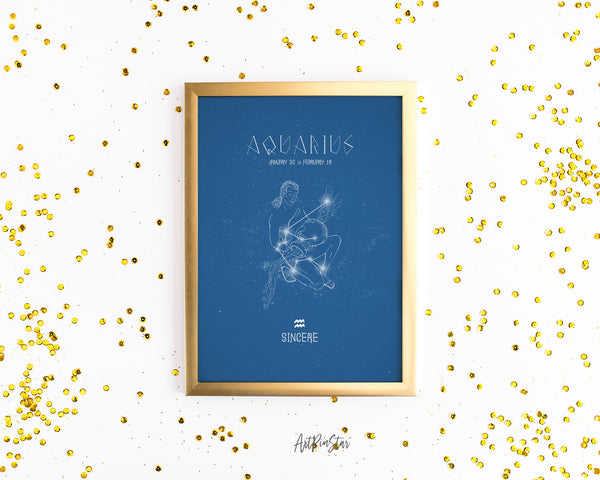 Astrology Aquarius Prediction Yearly Horoscope Art Customized Gift Cards