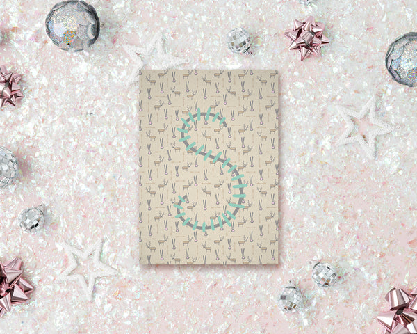 Alphabet Forest Letter S Animal Monogram Note Cards