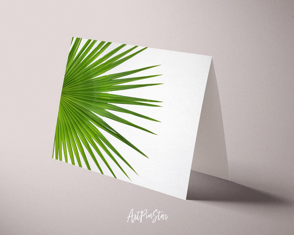 Palm Leaf Botanical Garden Customized Greeting Card