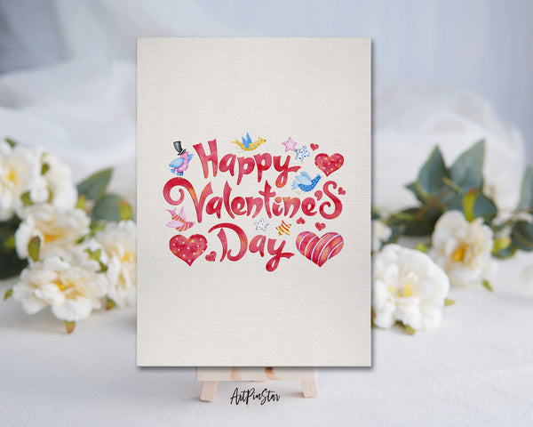 Happy Valentine's Day Customized Greeting Card