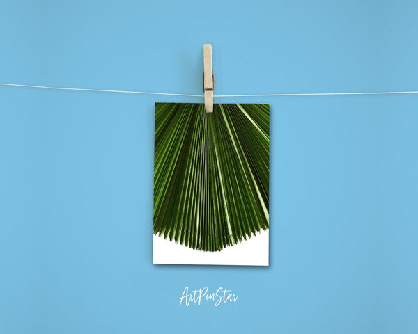 Licuala Grandis or Ruffled Fan Palm Leaf Botanical Garden Customized Greeting Card