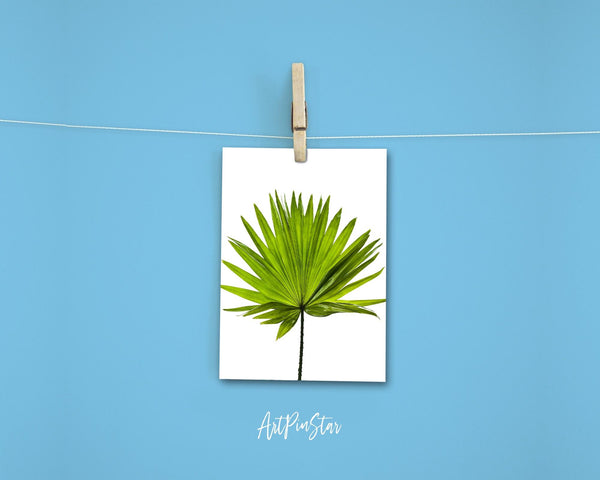 Green Palm Leaf Watercolor Botanical Garden Customized Greeting Card