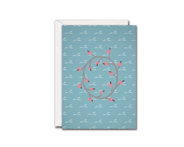 Alphabet Forest Letter O Animal Monogram Note Cards