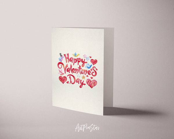 Happy Valentine's Day Customized Greeting Card