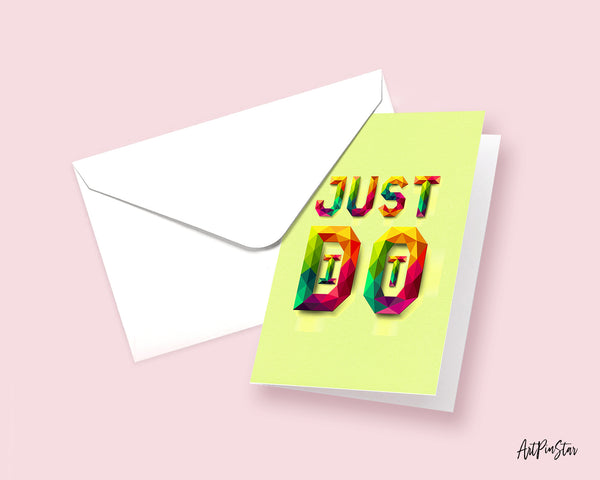 Just do it Campaign Quote Customized Greeting Cards