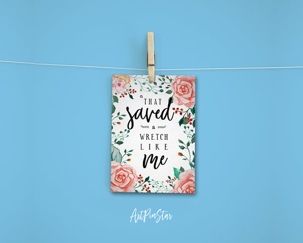 That saved a wretch like me Funny Quote Customized Greeting Cards