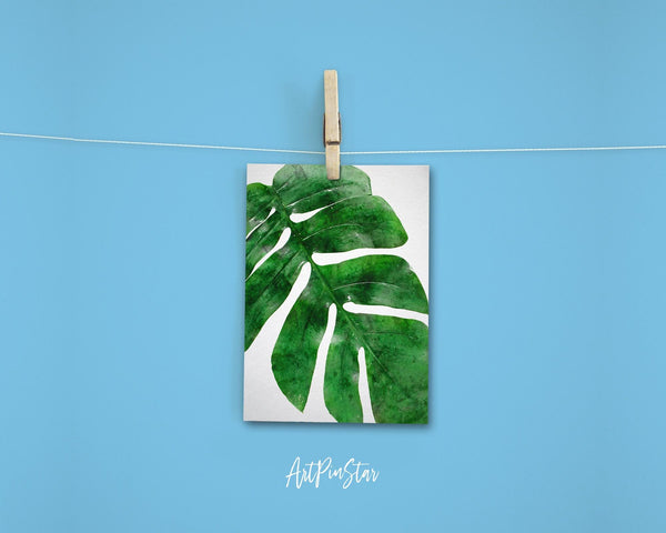Tropical palm leaf Botanical Garden Customized Greeting Card