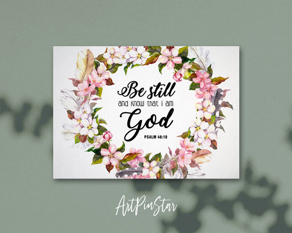 Be still and know that I am God Psalm 46:10 Bible Verse Customized Greeting Card