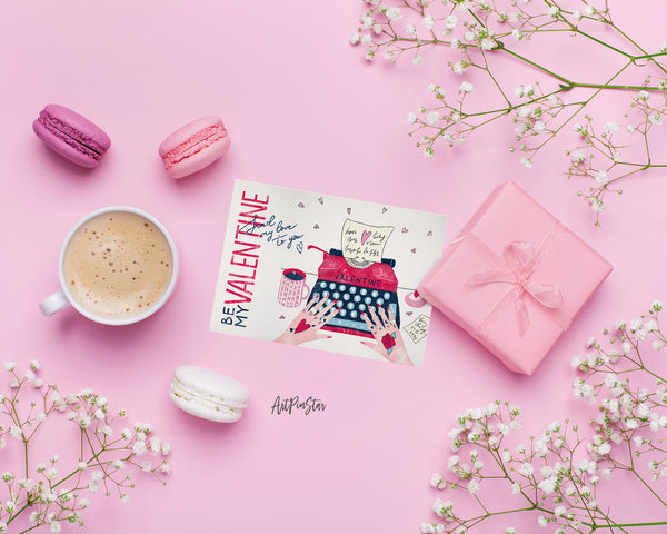 Love Letter Be My Valentine Customized Greeting Card