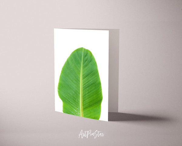 Banana leaf Botanical Garden Customized Greeting Card