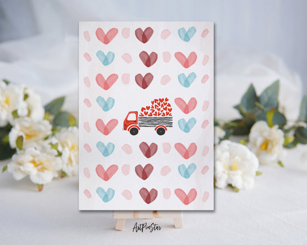 Valentine's Day Heart Customized Greeting Card
