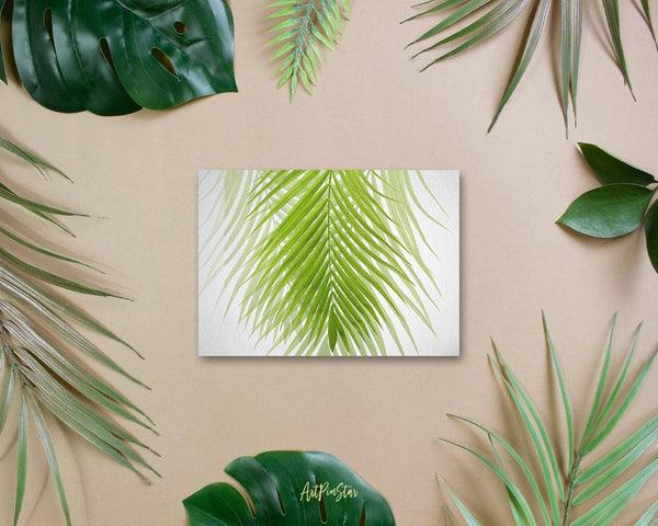 Green Palm Tree Leaf Botanical Garden Customized Greeting Card