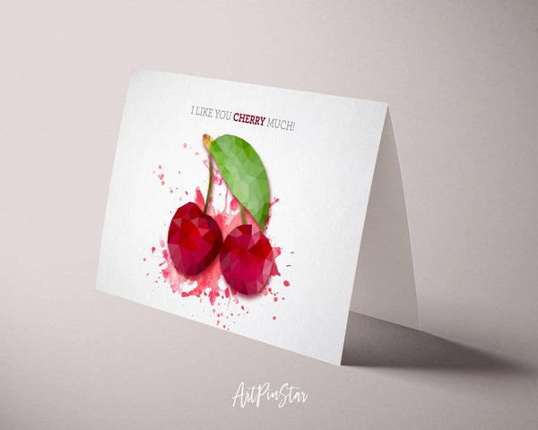 I like you cherry much Food Customized Gift Cards