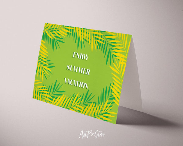 Enjoy summer vacation Botanical Garden Customized Greeting Card