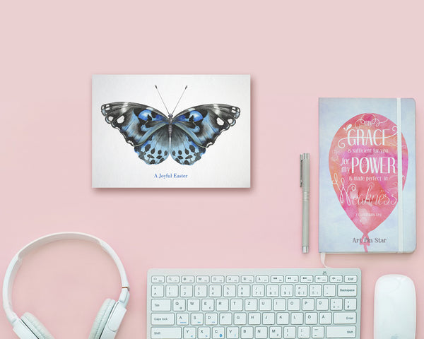 A joyful Easter Butterfly Animal Greeting Cards