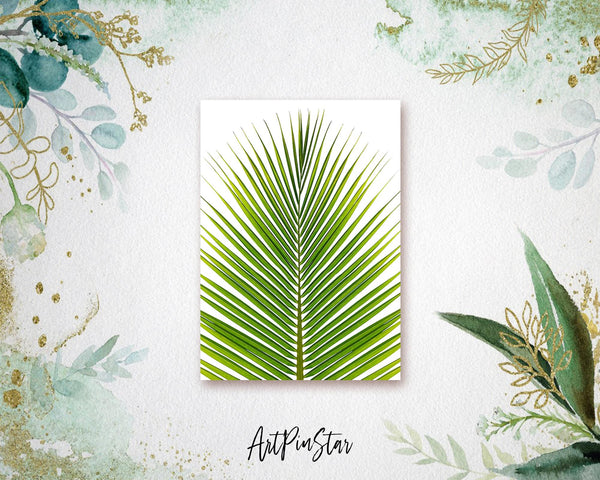 The Coconut Palm Leaves Botanical Garden Customized Greeting Card