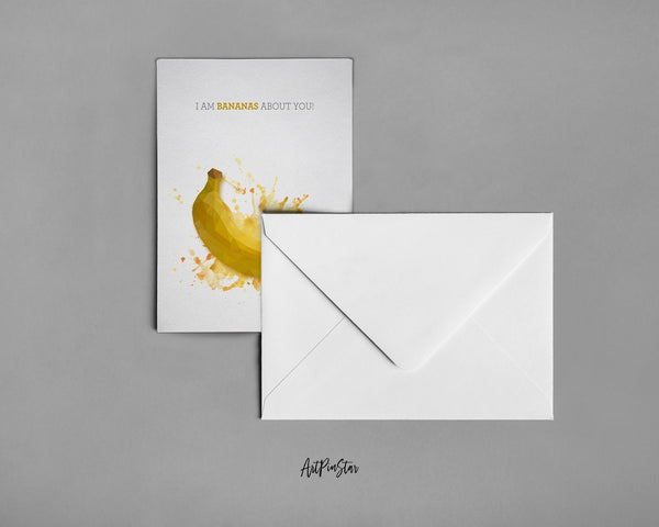 I am bananas about you Food Customized Gift Cards