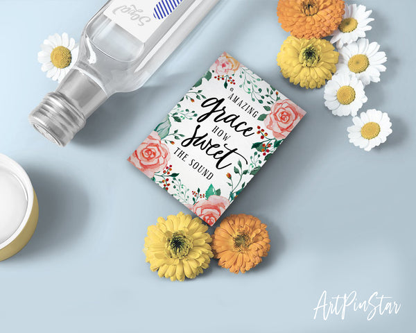 Amazing grace how sweet the sound Hymn Quote Customized Greeting Cards