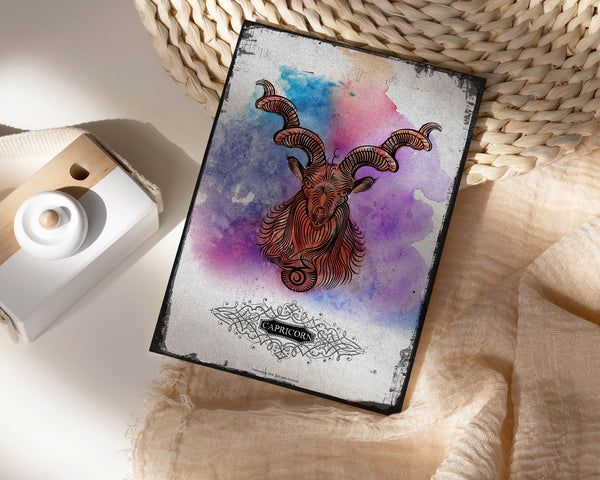 Horoscope Capricorn Prediction Yearly  Astrology Art Customized Gift Cards