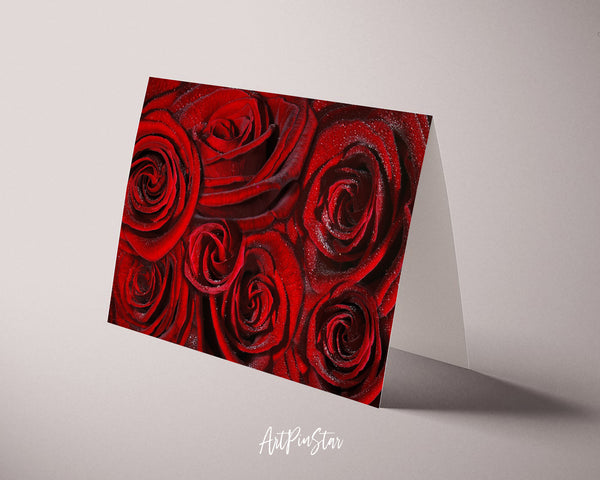 Roses Flower Photo Art Customized Gift Cards