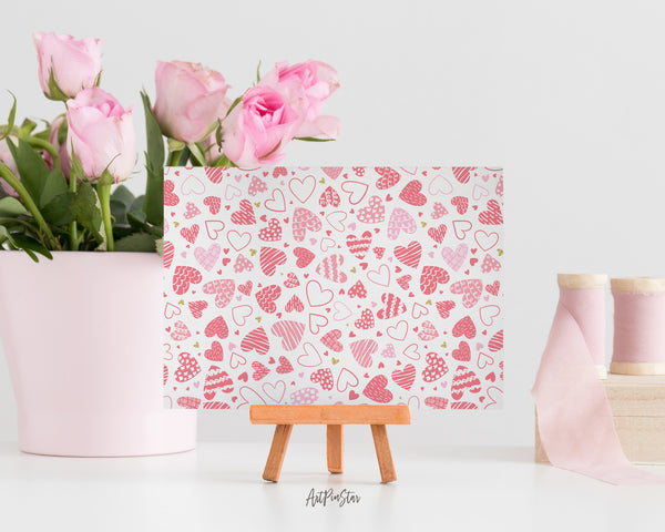 Valentine's Day Lovely Romantic Hearts Customized Greeting Card