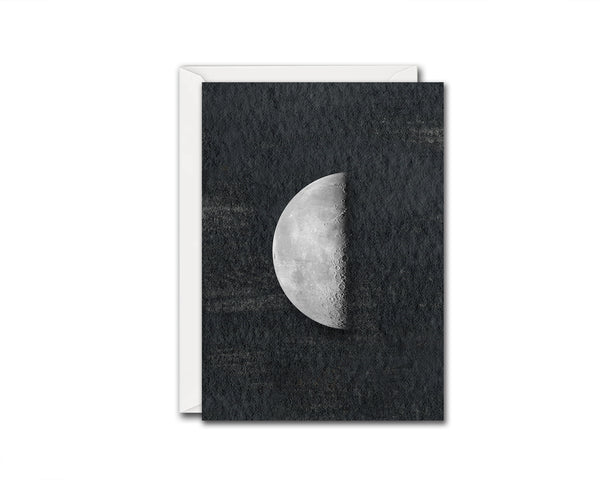 Third Quarter Moon Phases Customizable Greeting Card