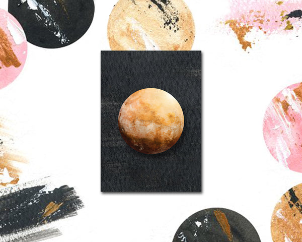 Mars Planet Solar System Customizable Greeting Card