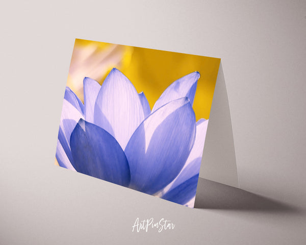 Lotus Flower Photo Art Customized Gift Cards