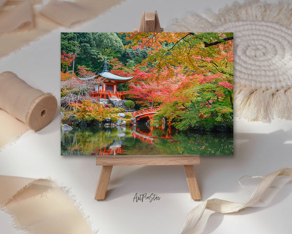 Kyoto Daigoji Temple Autumn Leaves, Japan Landscape Custom Greeting Cards