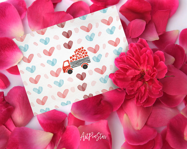 Valentine's Day Heart Customized Greeting Card