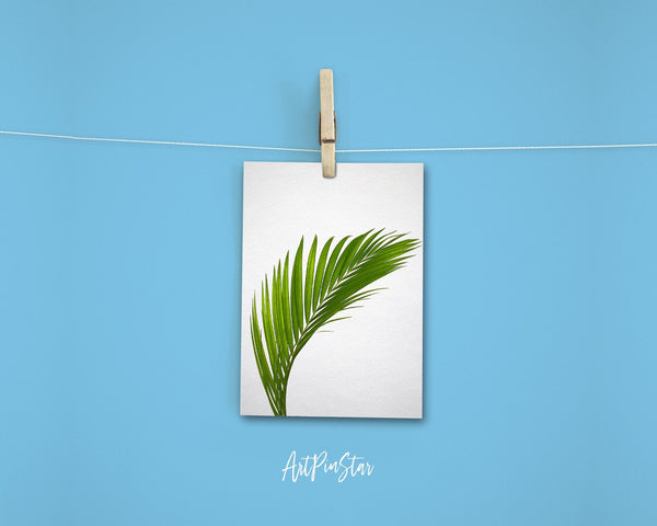 Green Leaves of Palm Tree Botanical Garden Customized Greeting Card