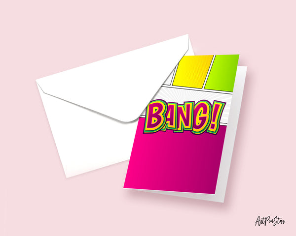 Bang! Energy Quote Customized Greeting Cards