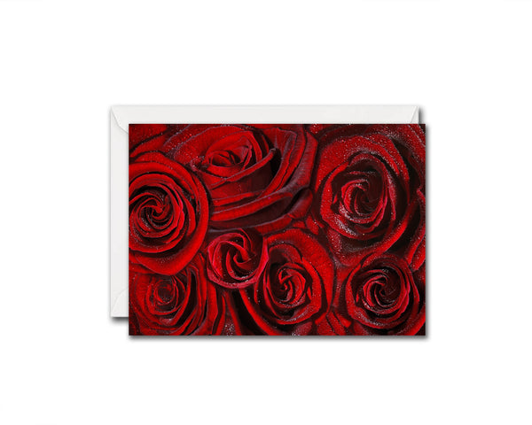 Roses Flower Photo Art Customized Gift Cards