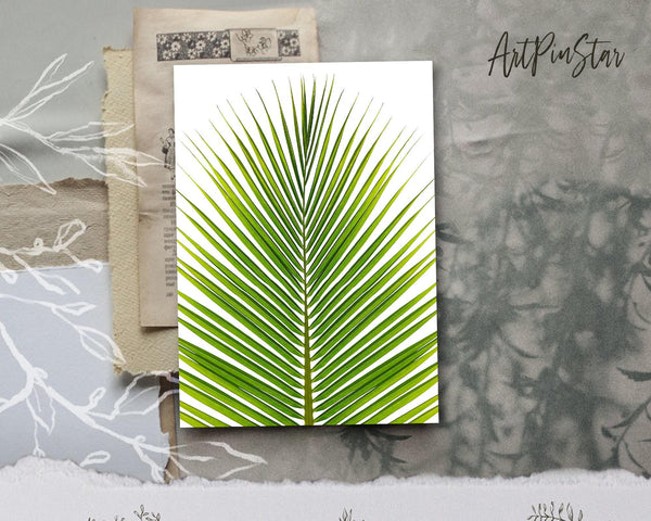 The Coconut Palm Leaves Botanical Garden Customized Greeting Card