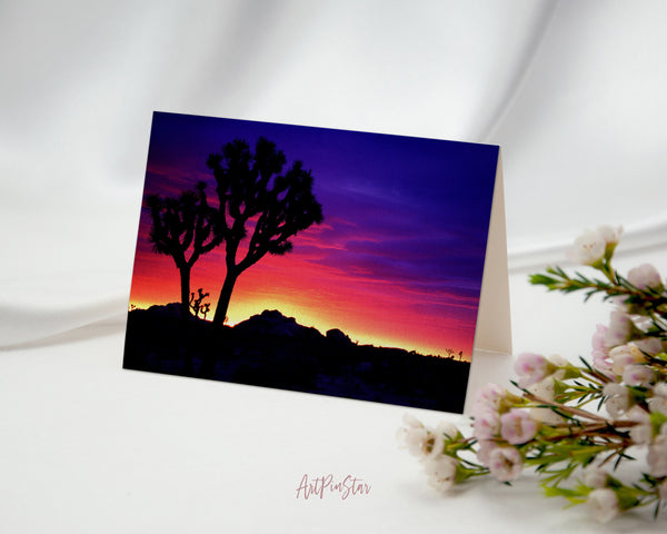 Sunrise Africa Landscape Custom Greeting Cards